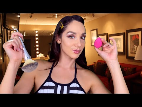 ASMR - Doing Your Makeup Roleplay - Makeup Artist Does Your Red Carpet Makeup (Personal Attention)