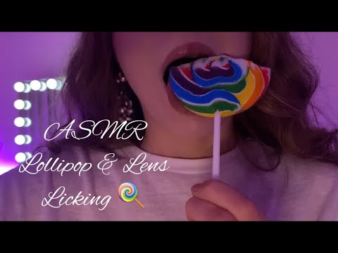 ASMR Lollipop & Lens Licking 🍭💜