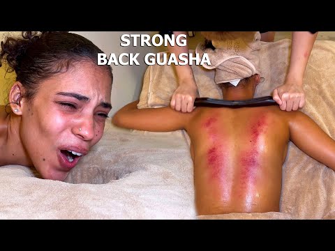 ASMR: Aggressive Strong and Painful Chinese Back Guasha Massage with a STICK!