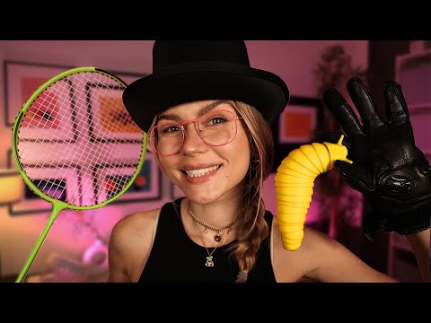 ASMR 360° Sounds with My Motorbike Gear & New Props ~ Soft Sounds