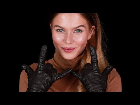 [ASMR] LEATHER GLOVE HAND SOUNDS