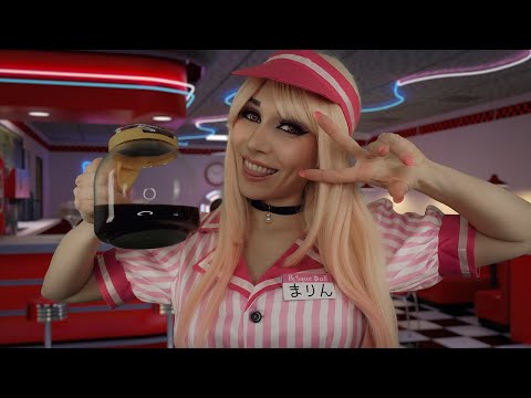 ASMR Do you want some Coffee? Diner waitress chit chat