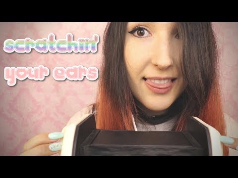 ASMR - EAR SCRITCHIN' ~ Long Nail Scratching Over Silicone Ears | Whispers & Ear Tapping ~