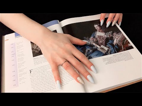 ASMR Art Book Tracing and Page Turning (whispered)