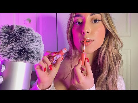 ASMR Makeup Triggers (LipGloss Try On, Scratching Personal Attention haul)🐻💄SHEGLAM