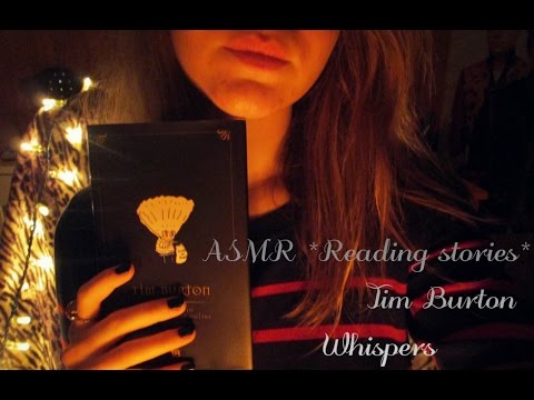 ASMR * Reading a book * Tim Burton, lights, Enligh - French