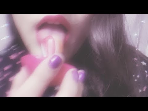 ASMR Lollipop 🍬Eating and Sour Patch Kids Gum Chewing💟 ✨