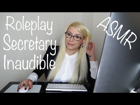 ASMR Secretary Roleplay | Unintelligible Whisper | Keyboard Typing Sounds