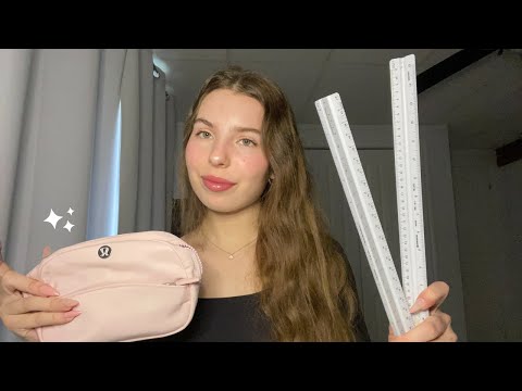 ASMR with my school supplies (architecture)