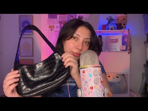 ASMR lots of tapping & lip gloss sounds (glasses, purse, teeth taps + pillow triggers) 🦋| Evan’s CV