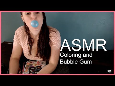 ASMR Coloring with bubble  gum 2
