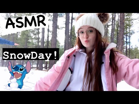 ASMR Snow Day! ❄️⛄️ (Snow Sounds, Crunching, Stomping, Wind)😍🎧