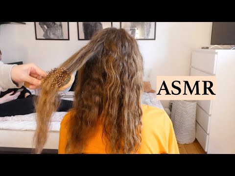 ASMR TANGLES FOR TINGLES! Relaxing hair brushing & hair play sounds (no talking)