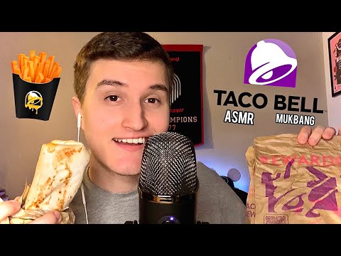 [ASMR] New Taco Bell Mukbang 🌮🔔(Eating Sounds + Whisper Ramble)