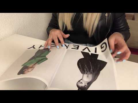 ASMR | Whispered Page Turning and Tracing of a VOGUE Magazine | ASMR Xeni