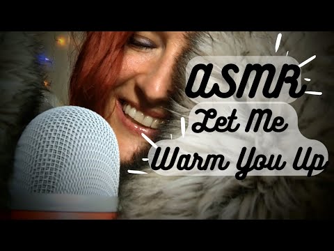 ASMR | Let me warm you up with the cozy gray blanket 😊