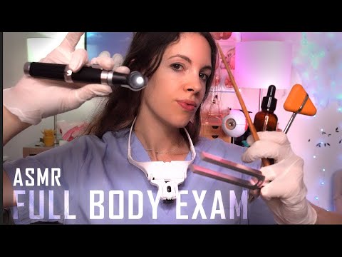 ASMR - Full Body Examination - Skin Exam, Scalp Check, Ear Exam, Mole Inspection, Eye Exam, Massage
