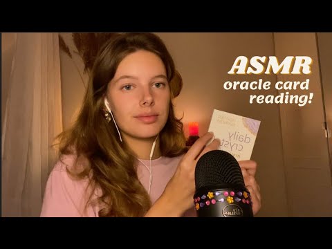 ASMR general oracle card reading! (whispering, tapping, cleansing with sacred wood, smoke)
