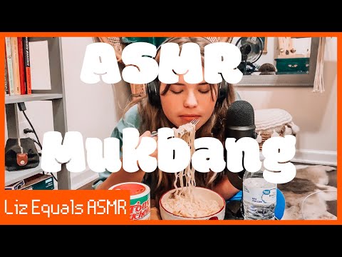 [ASMR] Mukbang (Eating Show) | Eating Ramen Noodles and Chatting | Liz Equals ASMR