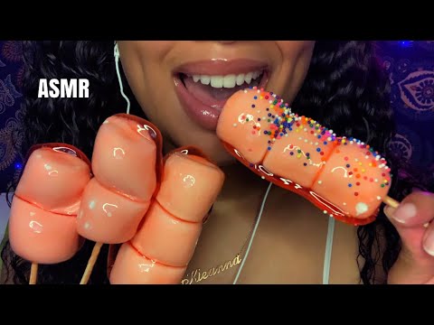 ASMR | Eating Candied Marshmallows ❤️‍🔥