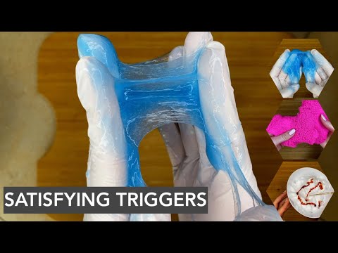 ASMR | SLIME, SAND and SHAVING CREME: SATISFYING🤩 Triggers for 📚STUDYING and 😴RELAXATION (bgm)