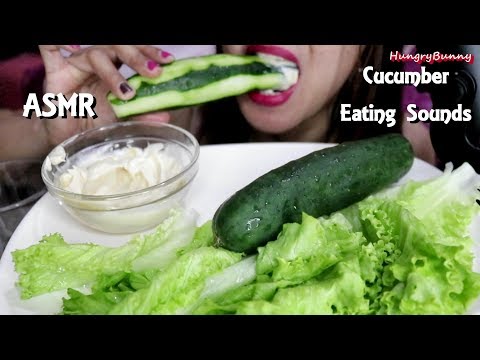 ASMR Extra Crunchy Cucumber Eating Sounds No Talking