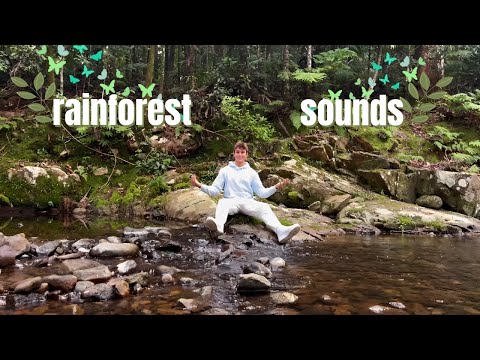 ASMR | Trickling Water Sounds with Hand & Mouth Sounds (minimal talking) so relaxing...