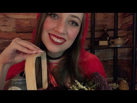 [ASMR] • Red Riding Hood "Takes Care" of You • Personal Attention • Tapping • Poison • Humming