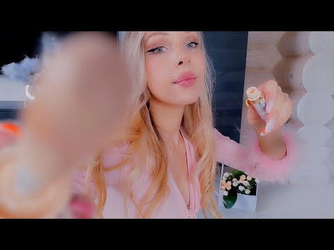 ASMR Doing Your Makeup 🍓 Fast Aggressive | In 1 Minute