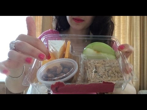 ASMR Eating Starbucks Snack Box Bistro with Cinnamon Dolce Frappuccino and Bananna Nut Bread