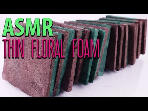 ASMR Thin Floral Foam Crushing - Satisfying Floral Foam ASMR