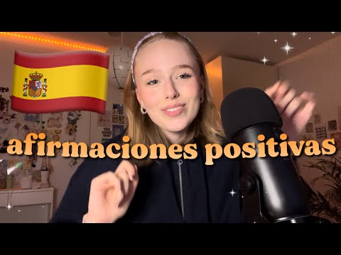 ASMR afirmaciones positivas en español | positive affirmations in spanish, spanish asmr 🇪🇸