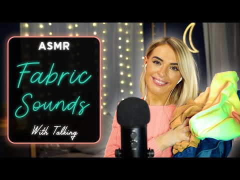 [ASMR] Fabric Sounds / Scratching - Soft spoken talking!