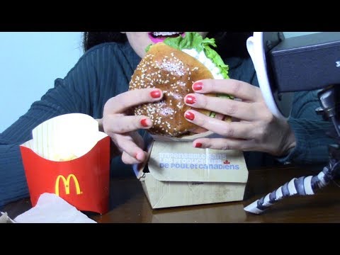 ASMR Fried Chicken 🍗  and Fries 🍟[Burger] |Eating Sounds|  ✨