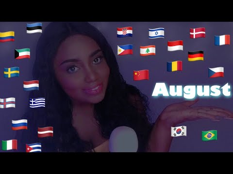 ASMR | SAYING “AUGUST!" IN 30 DIFFERENT LANGUAGES | GERMAN CHINESE DUTCH RUSSIAN SWEDISH | TINGLES
