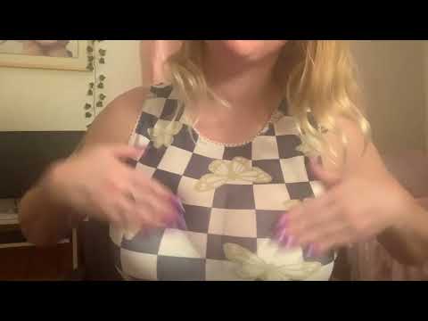 ASMR Sheer Shirt Fabric Scratching and Rubbing (fast & aggressive) Pt. 2