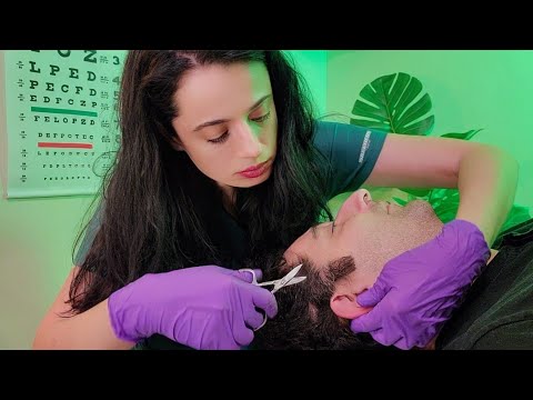 ASMR Scalp Check & Hair Brushing, Scalp Scratching, Sensory Tests on the Scalp BEST ASMR Real Person