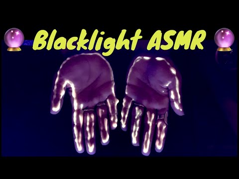 Blacklight ASMR | Palm Tracing, Painting & Peeling (close whispers w/ GLOW GLUE!!) 🔮