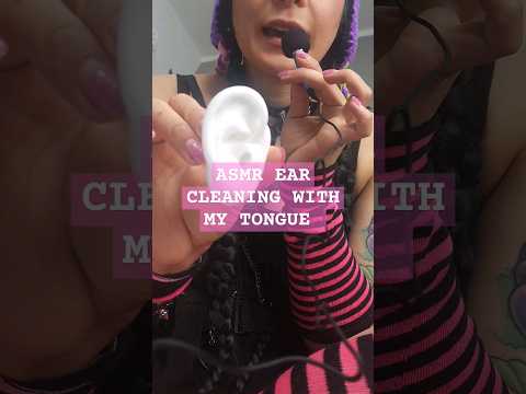 ASMR ✨️ EAR CLEANING WITH MY TONGUE #earcleaning #earcleaningasmr #earlicking #asmr #asmrsounds
