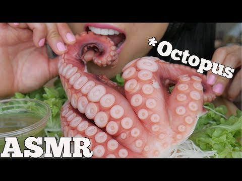 ASMR Octopus SASHIMI (SAVAGE CHEWY EATING SOUNDS) NO TALKING | SAS-ASMR