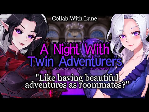 Spending The Night With Flirty Twin Adventurers [Roommates] | Medieval ASMR Roleplay /FF4A/ @Lune_VA