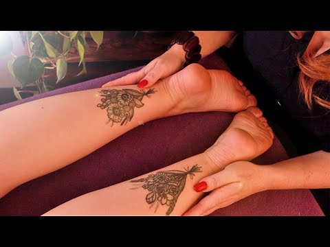 ASMR 💐 Tattoo Colouring 💐 Body Paints, Skin Sounds, Soft Speaking