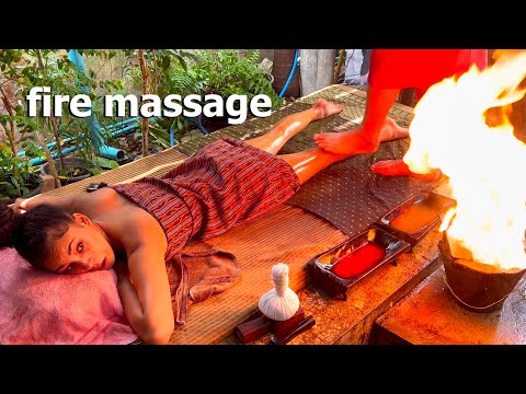 ASMR: The Most ANCIENT THAI FIRE Full Body Massage!