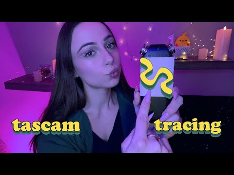 ASMR Tascam Tracing ✎💞 guess the word on the tascam's back ✎💞