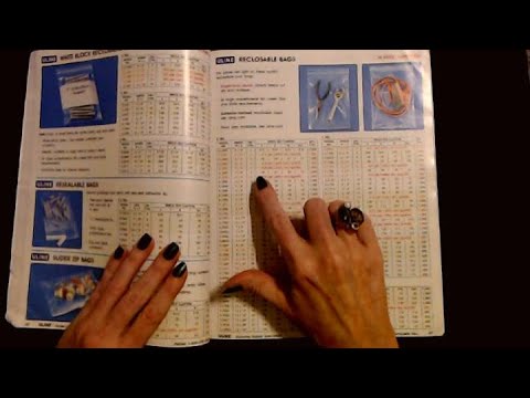 ASMR | Reading Model Numbers and Descriptions in a Catalog (Whisper)