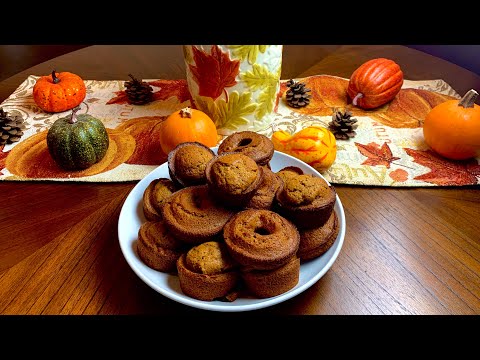 ASMR | Baking Pumpkin Muffins 🎃🧁Bake With Me | Soft Spoken