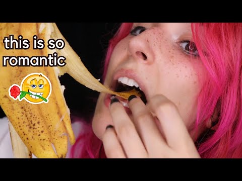 ASMR 🍌Eating Banana in a Normal Way | Wet Squishy Eating | Munching and Crunching...?