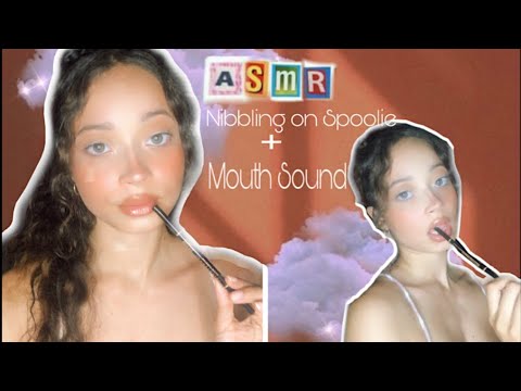 ASMR~ Spoolie Nibbling + Mouth Sounds ♡ ♡