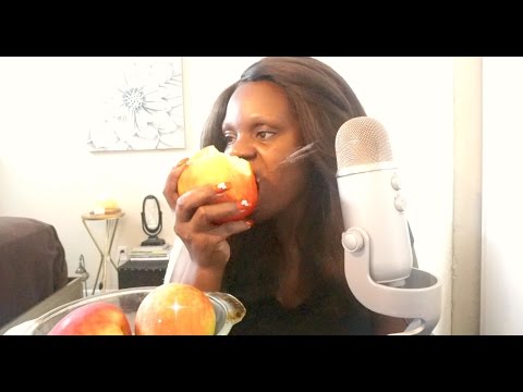 BIG CRUNCH Apple ASMR Eating Sounds Echo