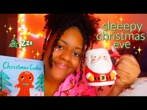 ASMR✨Putting You To Bed on Christmas Eve ♡🎄✨(cookies, face brushing, positive affirmations..etc)